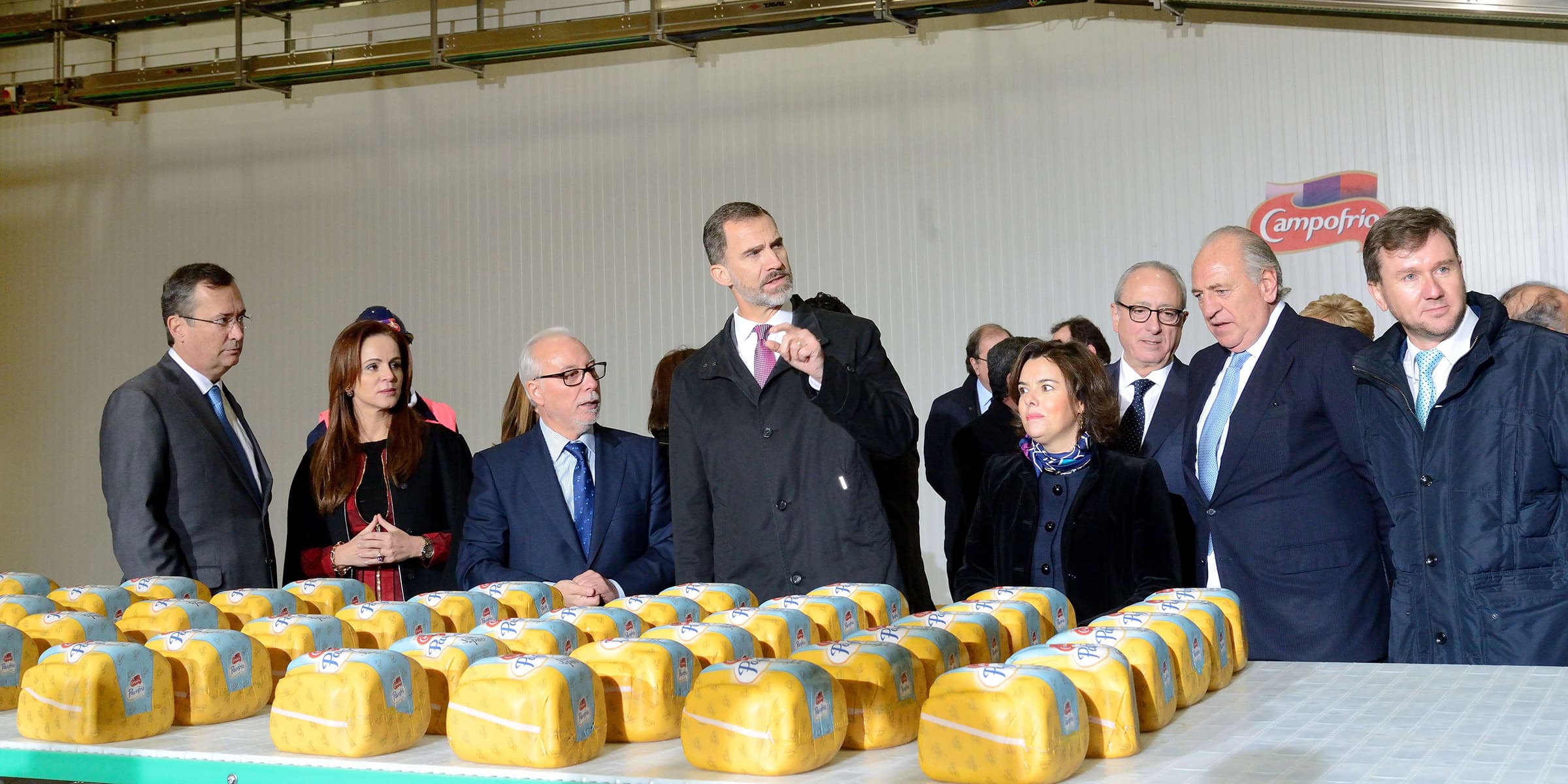Inauguración por su Majestad el Rey de las nuevas instalaciones de Campofrío en Burgos
