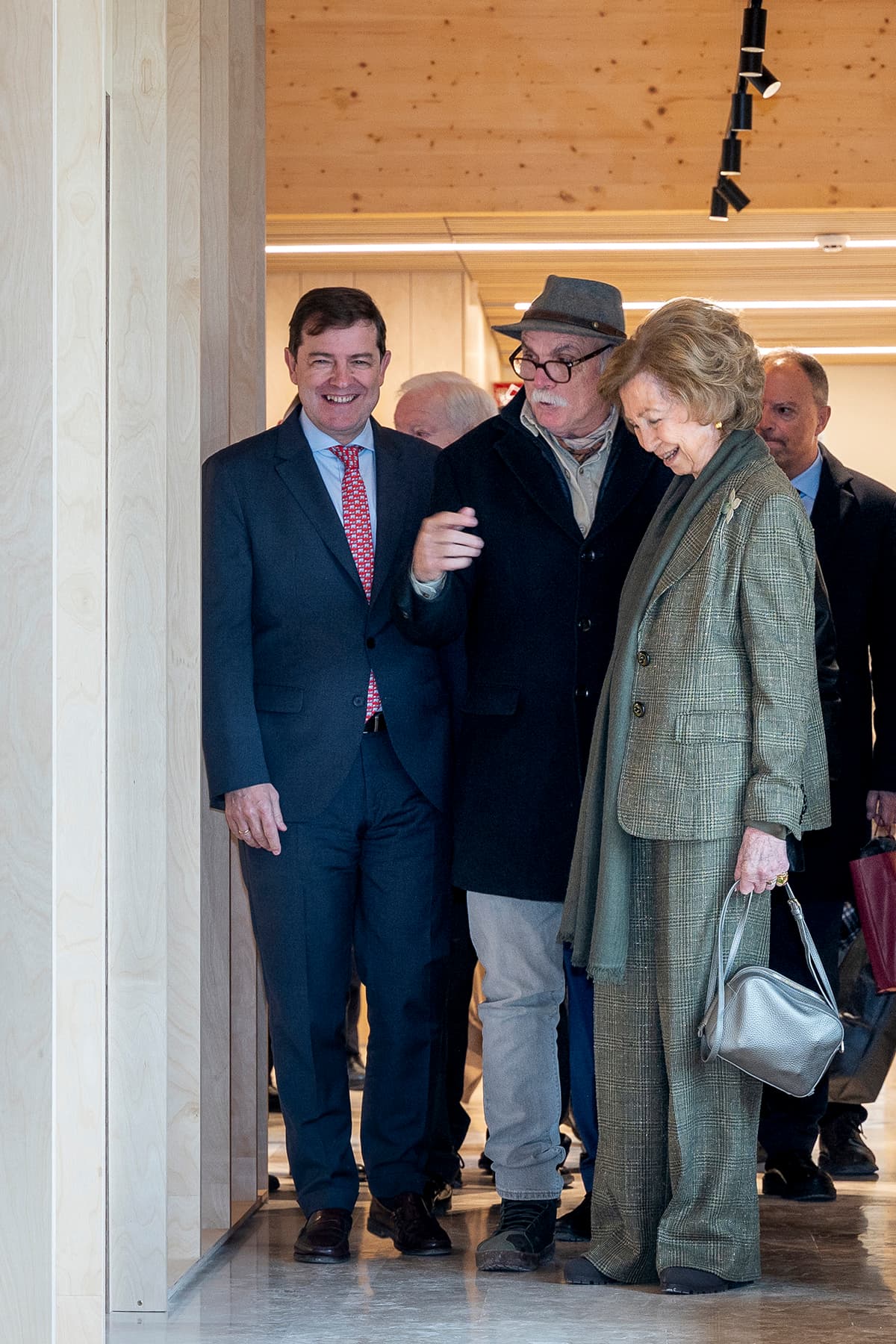 Inauguración del edificio Emiliano Aguirre, Fundación Atapuerca, por su Majestad la Reina Doña Sofía